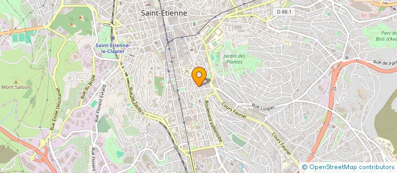 localisation de l'entreprise MONSIEUR KARL TAILLANDIER  SAINT-ETIENNE