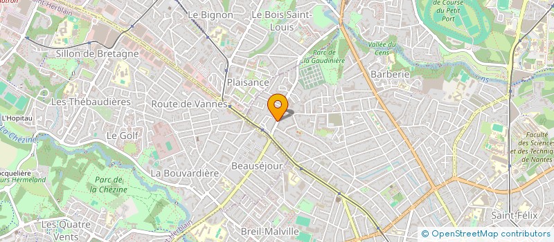 localisation de l'entreprise MONSIEUR KARL TCHOKOMENY à NANTES