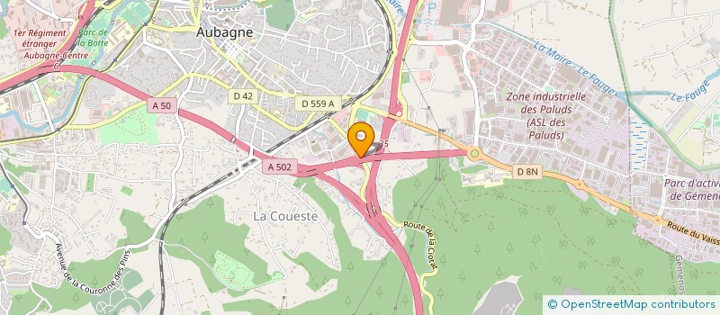 localisation de l'entreprise MONSIEUR KARL TRUPIN  AUBAGNE