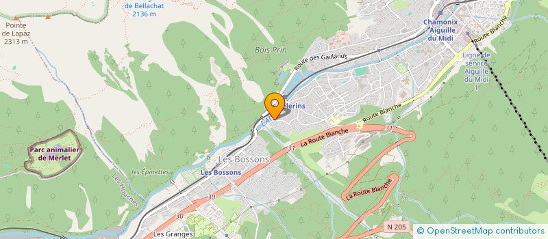 localisation de l'entreprise MONSIEUR KARL TURKOVIC  CHAMONIX-MONT-BLANC