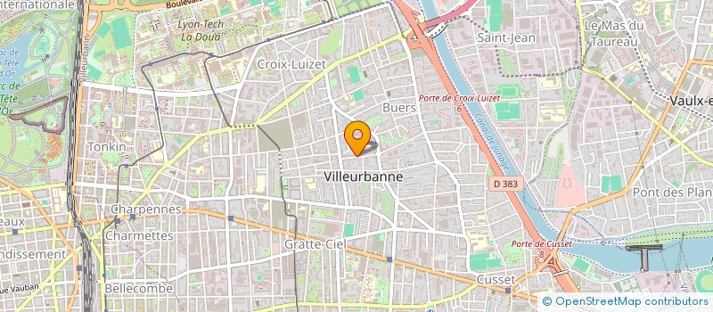 localisation de l'entreprise MONSIEUR KARLTON KOUKOUI  VILLEURBANNE