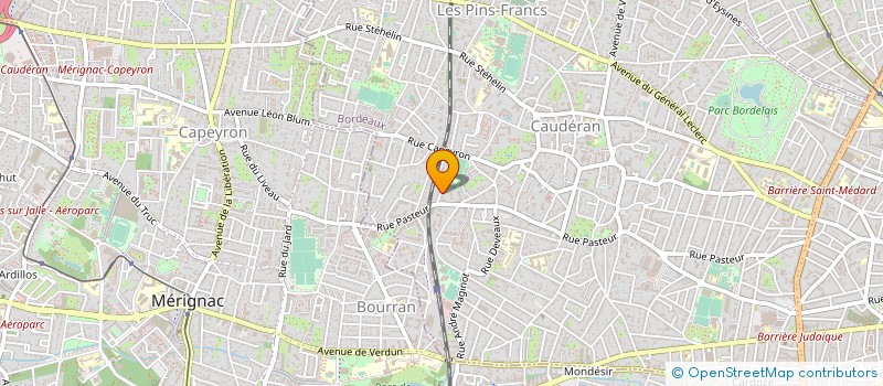 localisation de l'entreprise MONSIEUR KARLYN SVIERCOVICH  BORDEAUX