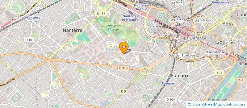 localisation de l'entreprise MONSIEUR KAROL SECRET à NANTERRE