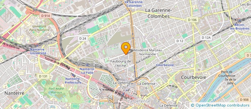 localisation de l'entreprise MONSIEUR KARTHIKEYAN MICK à COURBEVOIE
