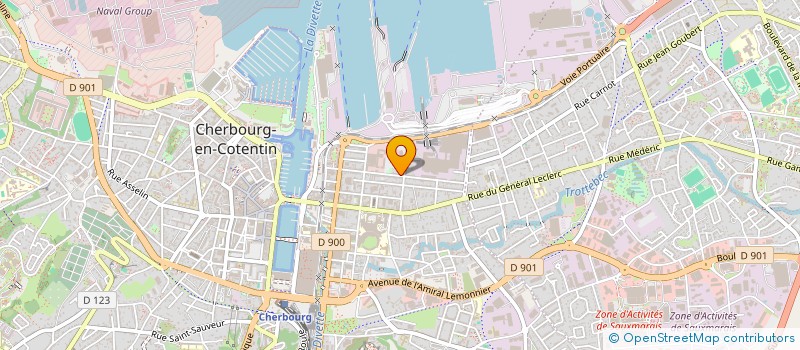 localisation de l'entreprise MONSIEUR KARWAN MOHAMED  CHERBOURG-EN-COTENTIN
