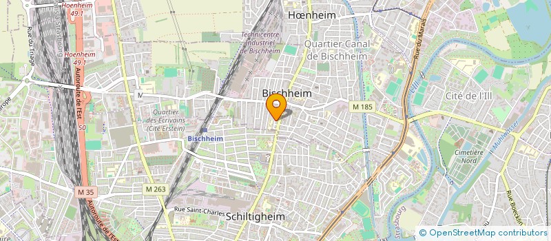 localisation de l'entreprise MONSIEUR KASIM SULJIC  BISCHHEIM