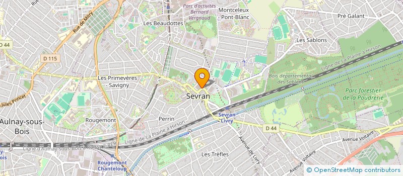 localisation de l'entreprise MONSIEUR KASRA MANSOURI à SEVRAN