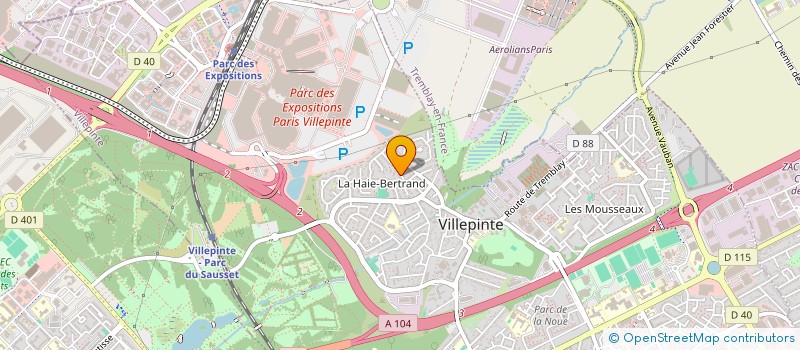 localisation de l'entreprise MONSIEUR KASSA HAMAMI  VILLEPINTE