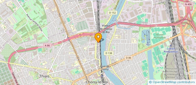 localisation de l'entreprise MONSIEUR KASSE KAMISSOKO  CHOISY-LE-ROI