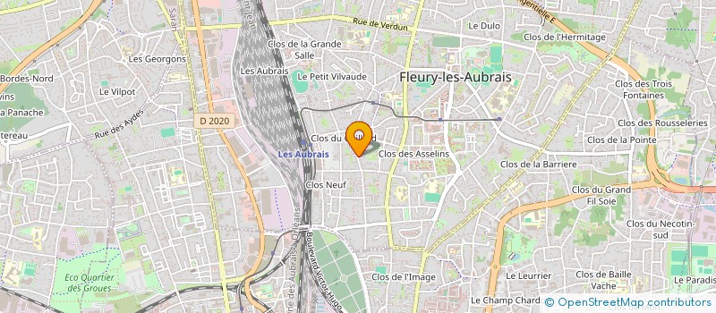 localisation de l'entreprise MONSIEUR KASSEM BARDI à FLEURY-LES-AUBRAIS