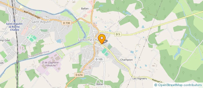 localisation de l'entreprise MONSIEUR KASSEM BOUSSOUDA  LA ROCHE-CHALAIS