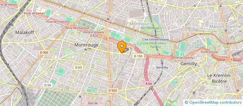 localisation de l'entreprise MONSIEUR KASSIDY BORGES TAVARES  MONTROUGE