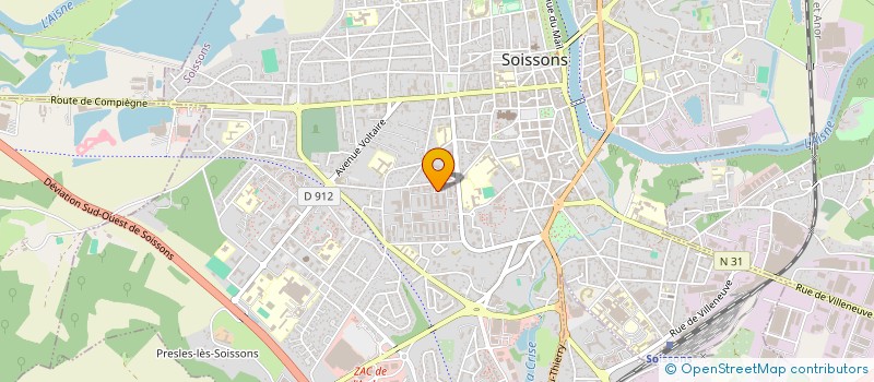 localisation de l'entreprise MONSIEUR KASSIM-AZIZ SIDIBE à SOISSONS