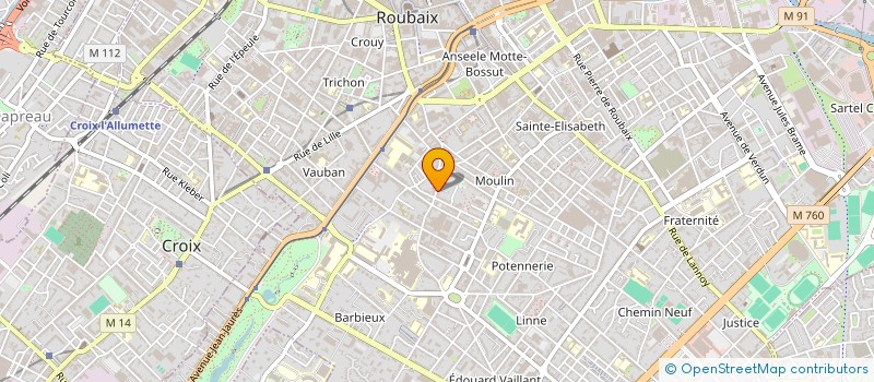 localisation de l'entreprise MONSIEUR KASSIM RAHNI  ROUBAIX