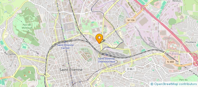 localisation de l'entreprise MONSIEUR KASSIM TOURE  SAINT-ETIENNE