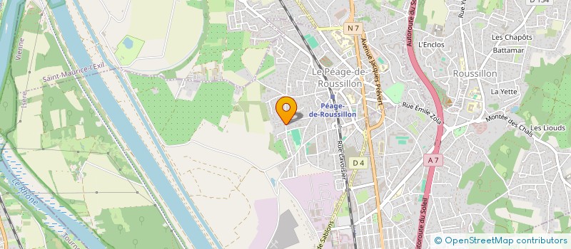 localisation de l'entreprise MONSIEUR KASSIM YAMIN MADACI  LE PEAGE-DE-ROUSSILLON