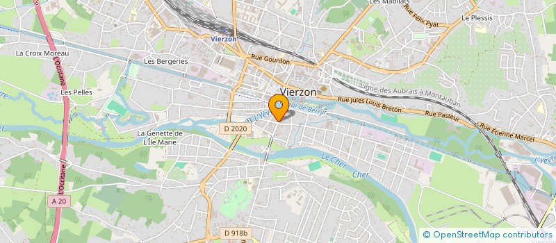 localisation de l'entreprise MONSIEUR KATIB BESSAOUD  VIERZON