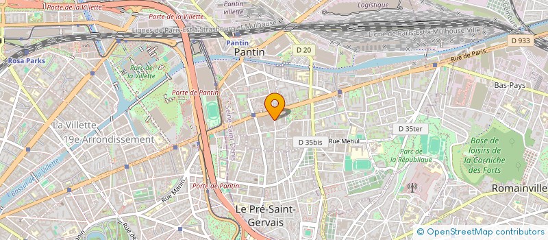 localisation de l'entreprise MONSIEUR KATTOMUN VUKADINOVIC à PANTIN