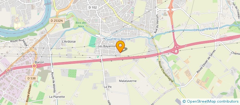 localisation de l'entreprise MONSIEUR KAWA MAE  BOURG-DE-PEAGE