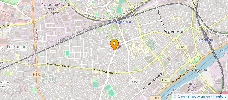 localisation de l'entreprise MONSIEUR KAWSU SISAWO  ARGENTEUIL