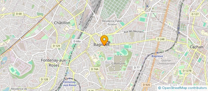 localisation de l'entreprise MONSIEUR KAYSON MOZANDIR ALVES CAMPOS  BAGNEUX