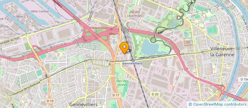 localisation de l'entreprise MONSIEUR KAYUM ABDUL à GENNEVILLIERS