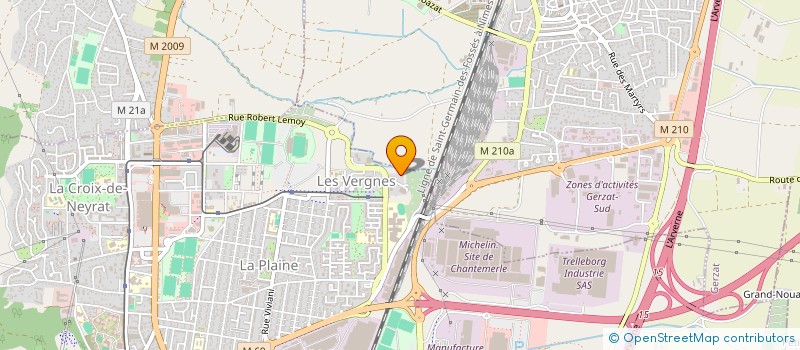 localisation de l'entreprise MONSIEUR KAZBEK DJAMALOV  CLERMONT-FERRAND