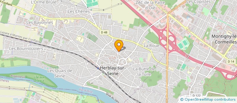 localisation de l'entreprise MONSIEUR KAZBEK ISRAPILOV  HERBLAY-SUR-SEINE