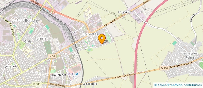 localisation de l'entreprise MONSIEUR KAZBEK KAIRBEKOV  REIMS