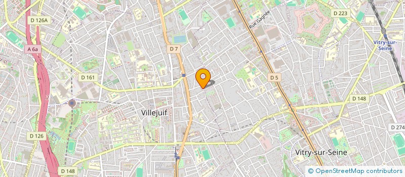 localisation de l'entreprise MONSIEUR KAZEM GOBRIAL  VILLEJUIF