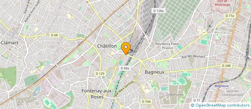 localisation de l'entreprise MONSIEUR KAZI JULFIKER RAHMAN à BAGNEUX