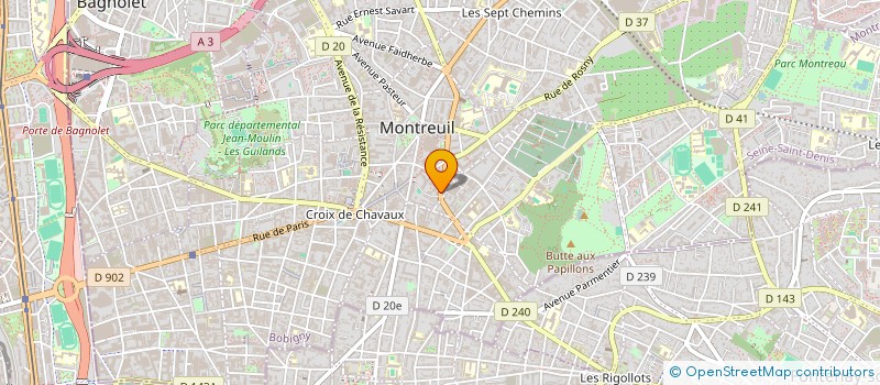 localisation de l'entreprise MONSIEUR KAZIMIERZ KOLARSKI  MONTREUIL