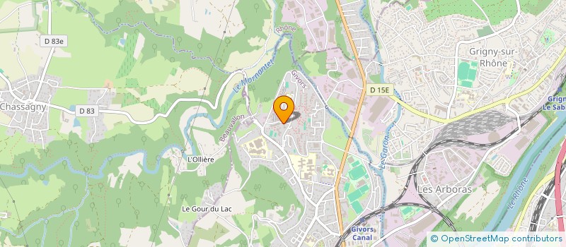 localisation de l'entreprise MONSIEUR KAZYBEK BAZAYEV  GIVORS