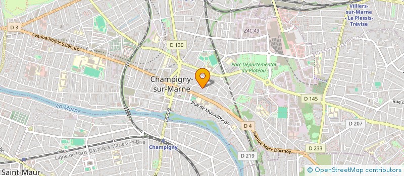 localisation de l'entreprise MONSIEUR KE WU à CHAMPIGNY-SUR-MARNE