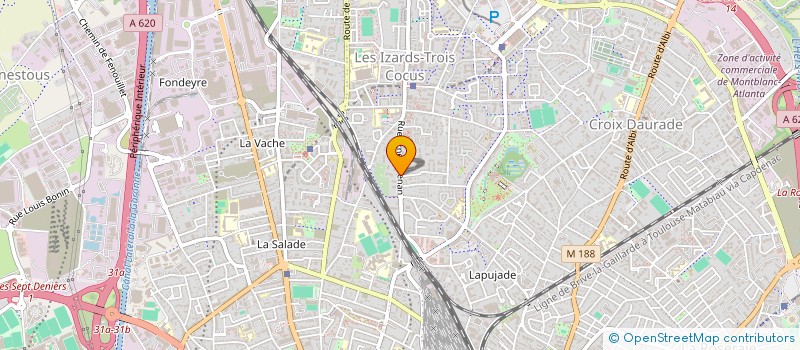 localisation de l'entreprise MONSIEUR KEAGAN SAILLANT  TOULOUSE