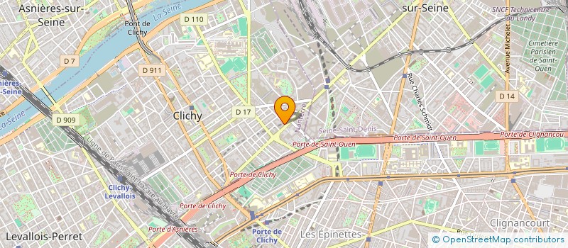 localisation de l'entreprise MONSIEUR KEBA DIATTA à CLICHY