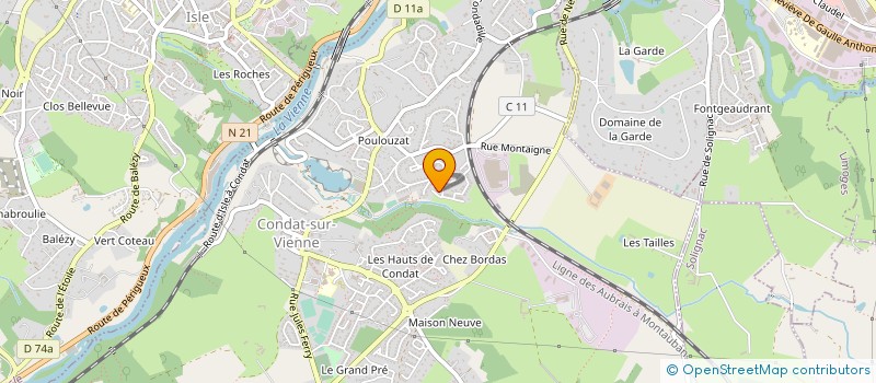 localisation de l'entreprise MONSIEUR KEDY NZAMBANGOYE à CONDAT-SUR-VIENNE