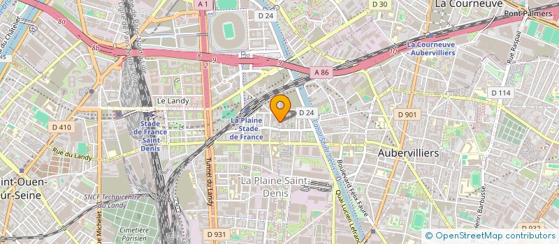 localisation de l'entreprise MONSIEUR KEHI BAGNE  AUBERVILLIERS