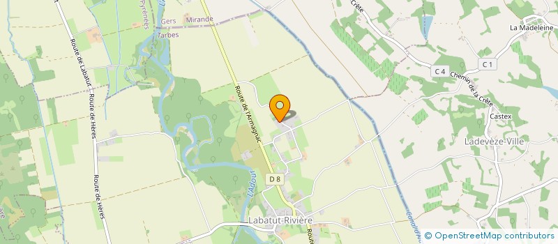 localisation de l'entreprise MONSIEUR KEITH BLANT  LABATUT-RIVIERE