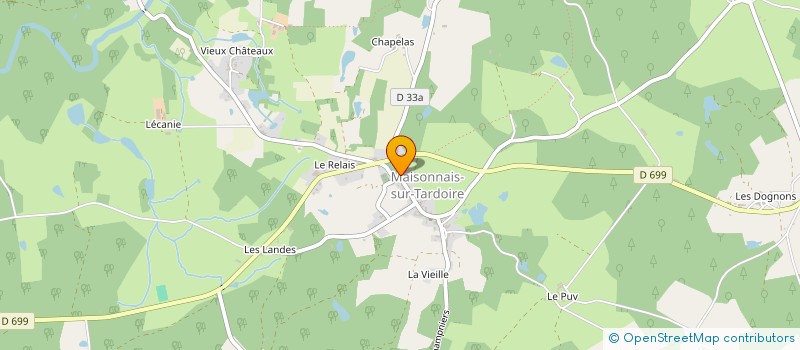 localisation de l'entreprise MONSIEUR KEITH EVERARD à MAISONNAIS-SUR-TARDOIRE