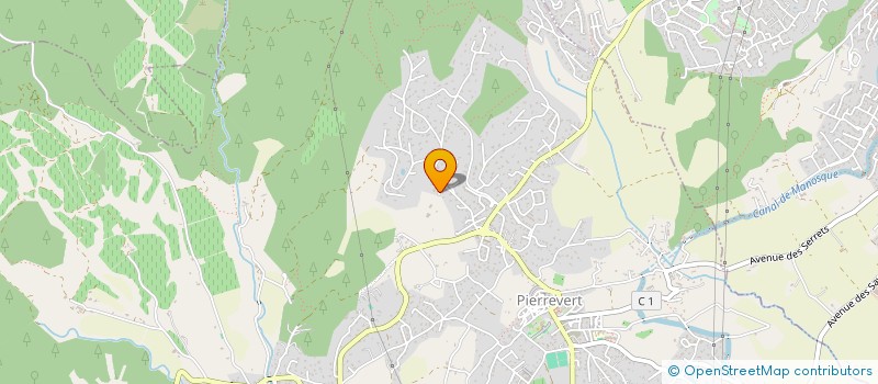 localisation de l'entreprise MONSIEUR KEITH MARTIN  PIERREVERT