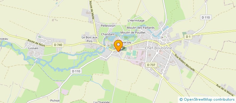 localisation de l'entreprise MONSIEUR KEITH TAYLOR à CHEF-BOUTONNE