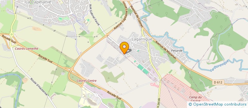 localisation de l'entreprise MONSIEUR KELANN GUERLEDAN  LAGARRIGUE