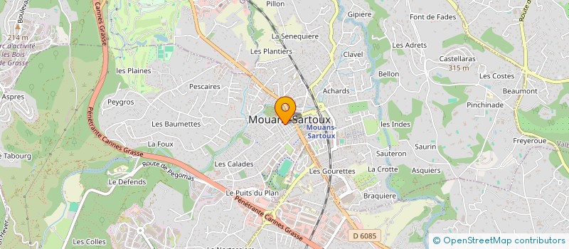 localisation de l'entreprise MONSIEUR KELIAN AUFFRET  MOUANS-SARTOUX