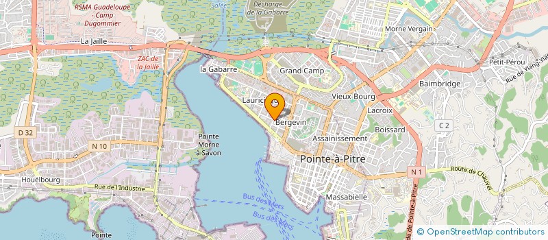 localisation de l'entreprise MONSIEUR KELIAN CLODINE-FLORENT  POINTE-A-PITRE