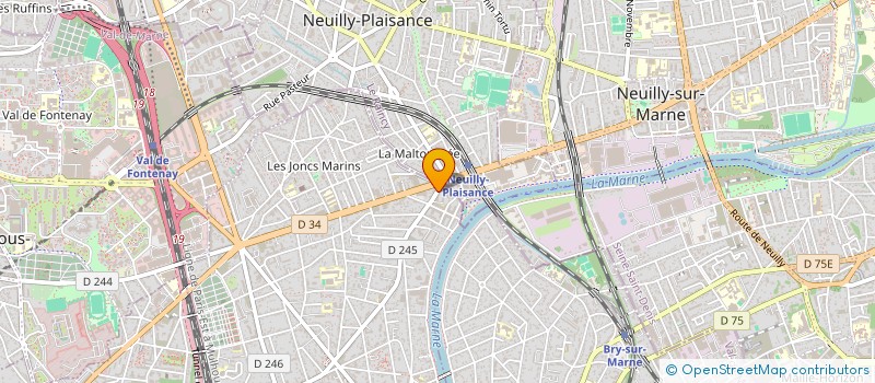 localisation de l'entreprise MONSIEUR KELIAN GYADINE  LE PERREUX-SUR-MARNE