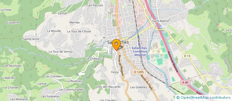 localisation de l'entreprise MONSIEUR KELIAN ROSSAT à SALLANCHES