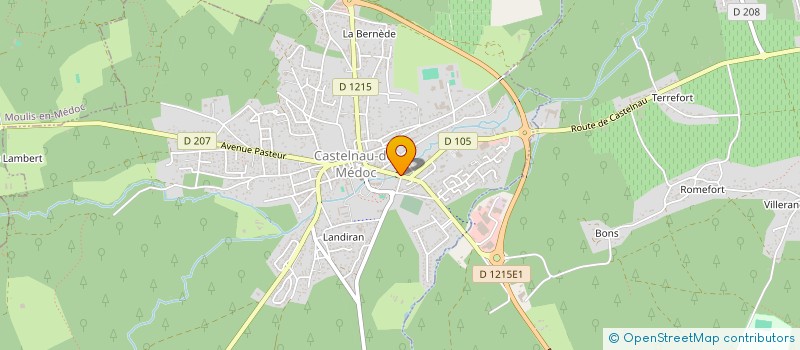 localisation de l'entreprise MONSIEUR KELLIAN COUSTAUD  CASTELNAU-DE-MEDOC