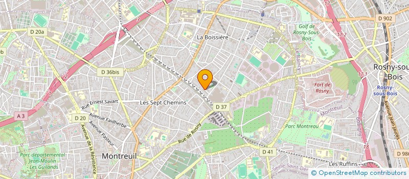 localisation de l'entreprise MONSIEUR KELLIAN DESBONNES à MONTREUIL