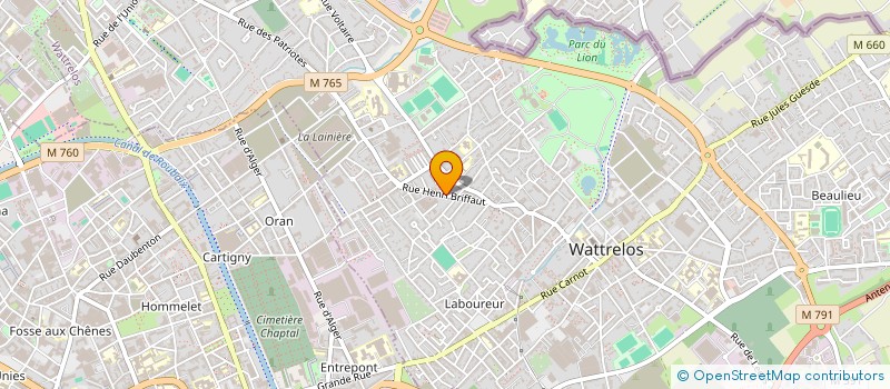 localisation de l'entreprise MONSIEUR KELLIAN DOMPSIN  WATTRELOS